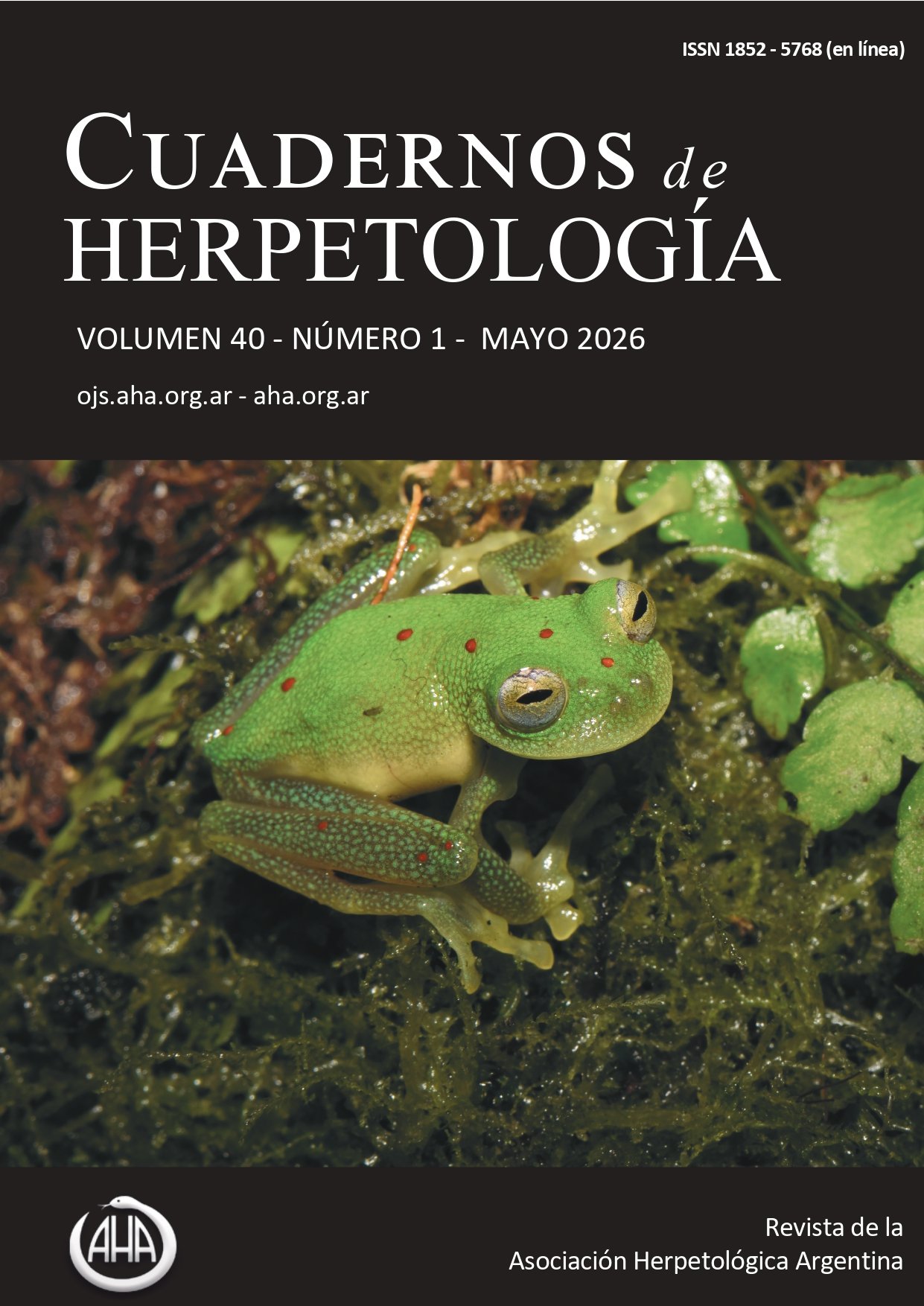 					Ver Vol. 40 Núm. 1 (2026): Cuadernos de Herpetología
				