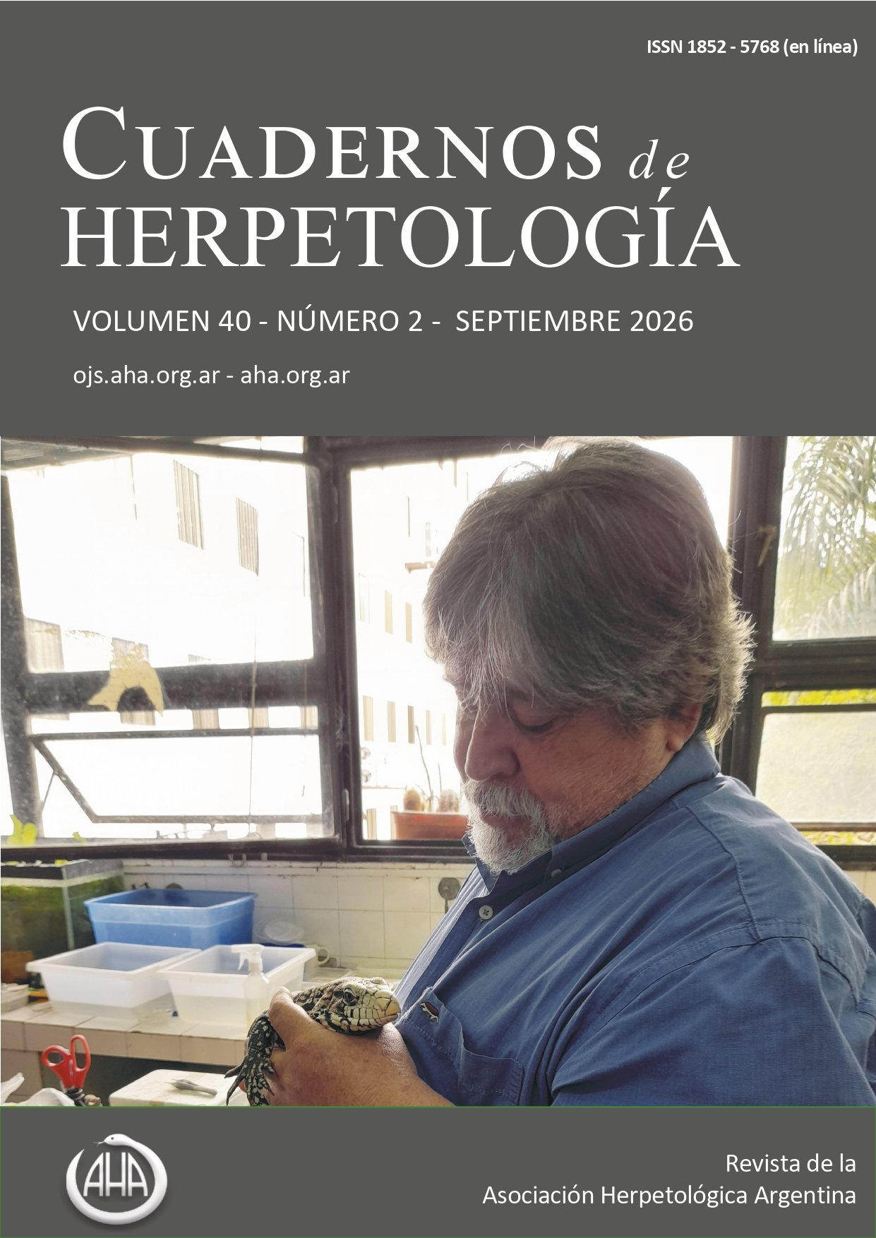					View Vol. 40 No. 2 (2026): Cuadernos de Herpetologia
				