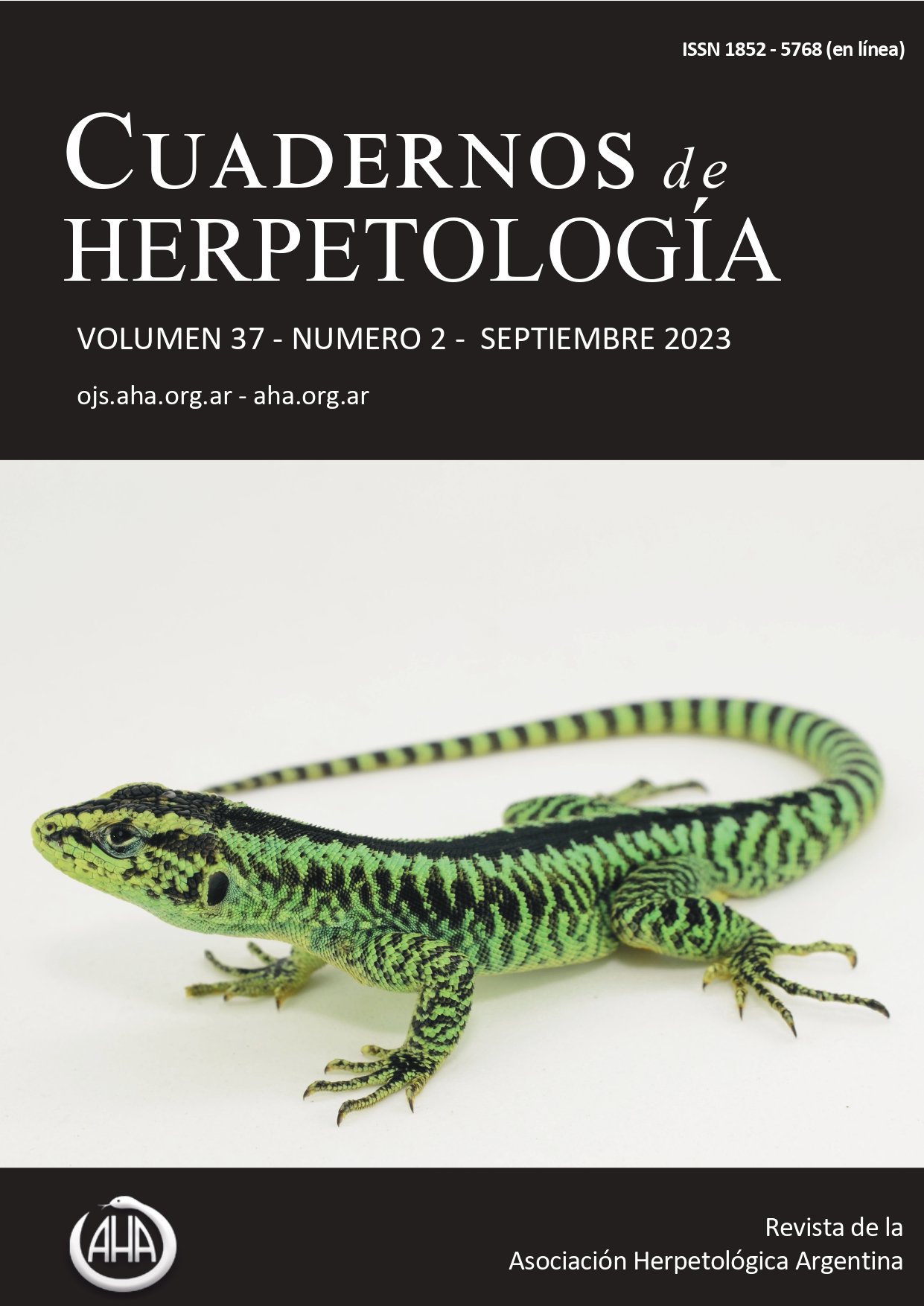 					Ver Vol. 37 Núm. 2 (2023): Cuadernos de Herpetología
				